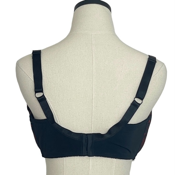 Fredrick’s of Hollywood Red and Black Lacy Underwire Bra Size 40F - Picture 7 of 12